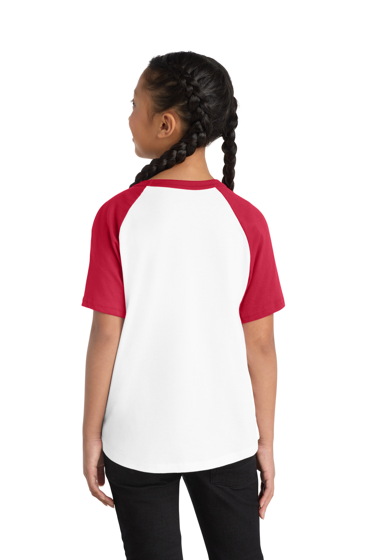 Sport-Tek Youth Short Sleeve Colorblock Raglan Jersey. YT201 15