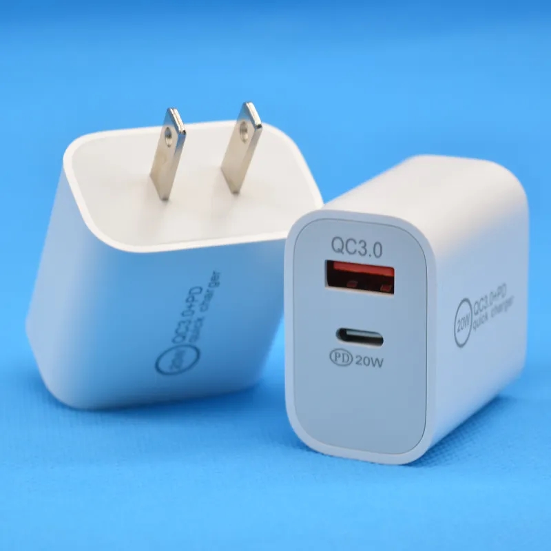 Dual Port Fast Charging QC 3.0 & PD 20W Power Adapter 5