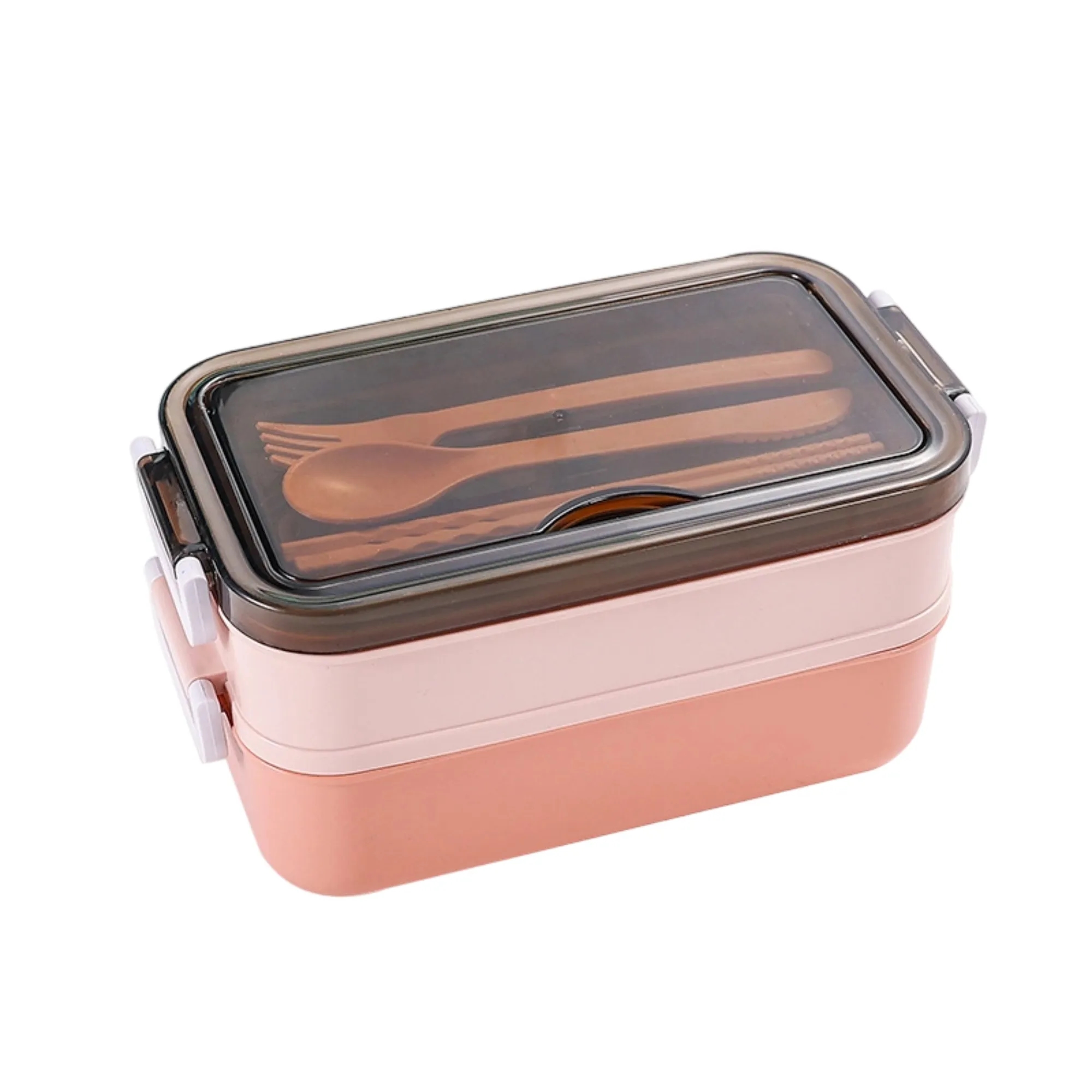 Double-layer Portable Insulated Lunch Box, Microwave-safe 4
