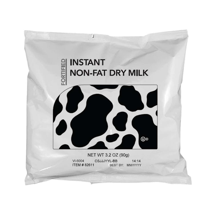 Fortified Instant Non-Fat Dry Milk - 60 Pack 3.2 oz 1