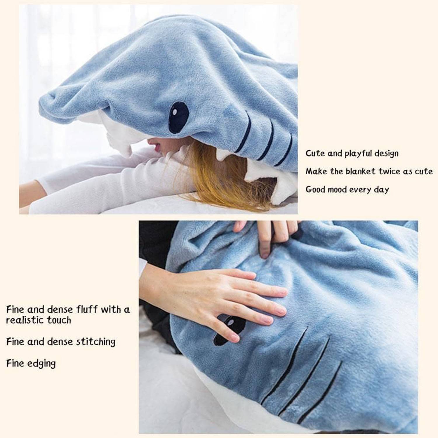 Shark Blanket Adult Hoodie, custom hoodie or sweatshirt with logo imprint 6