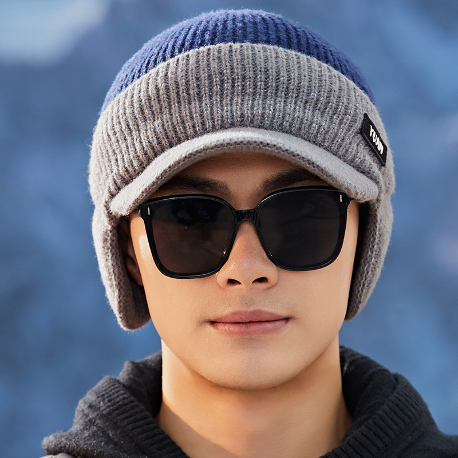 Cold-Proof Knitted Plus Fleece Thread Cap 4