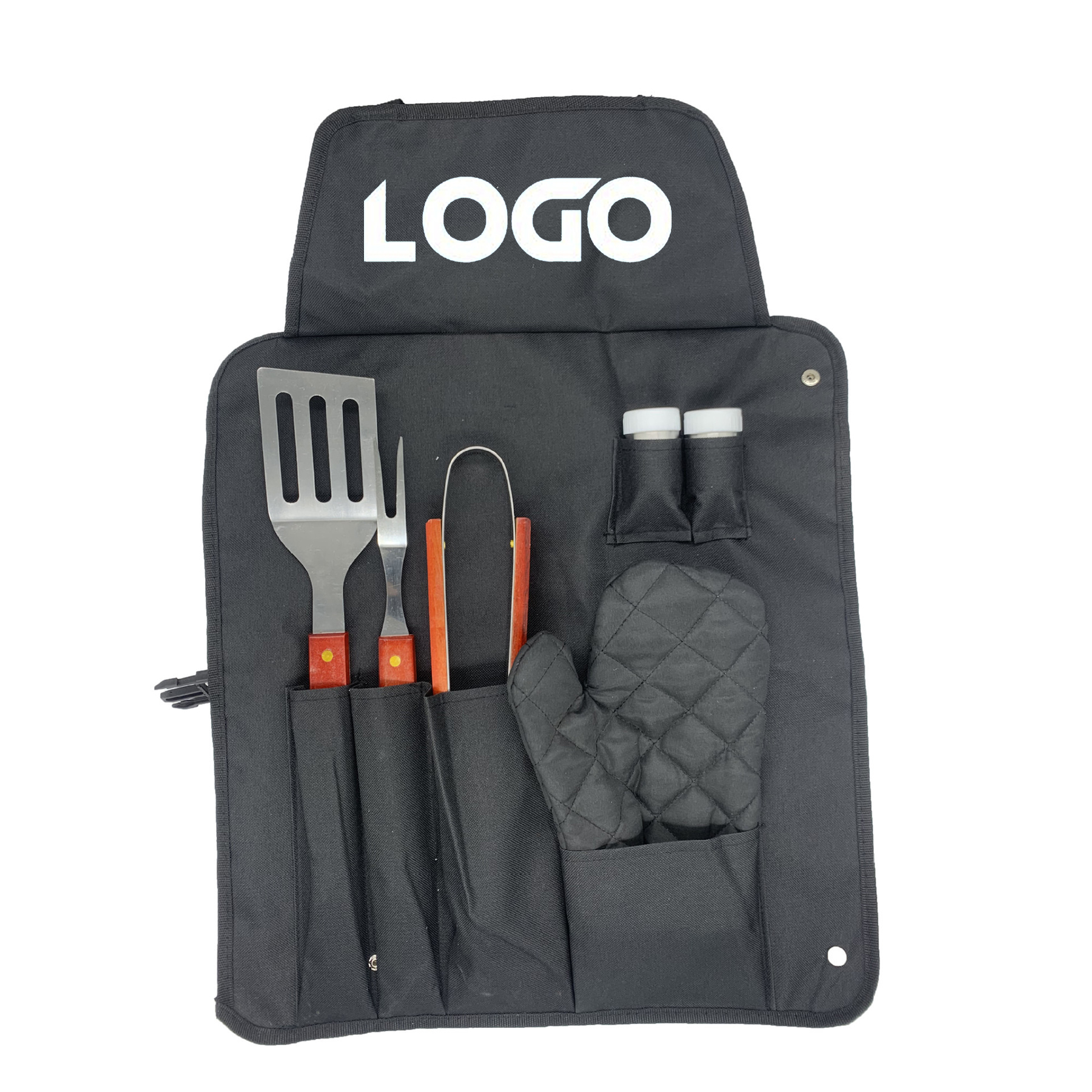 6 Pieces Wooden Handle BBQ Set 2