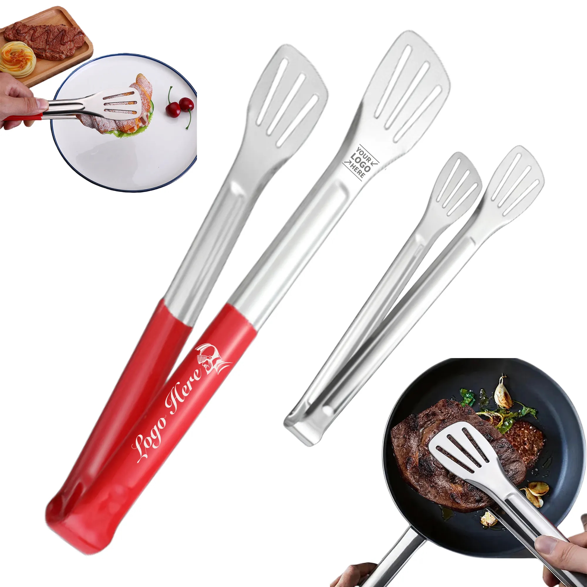 BBQ Stainless Steel Tongs 5