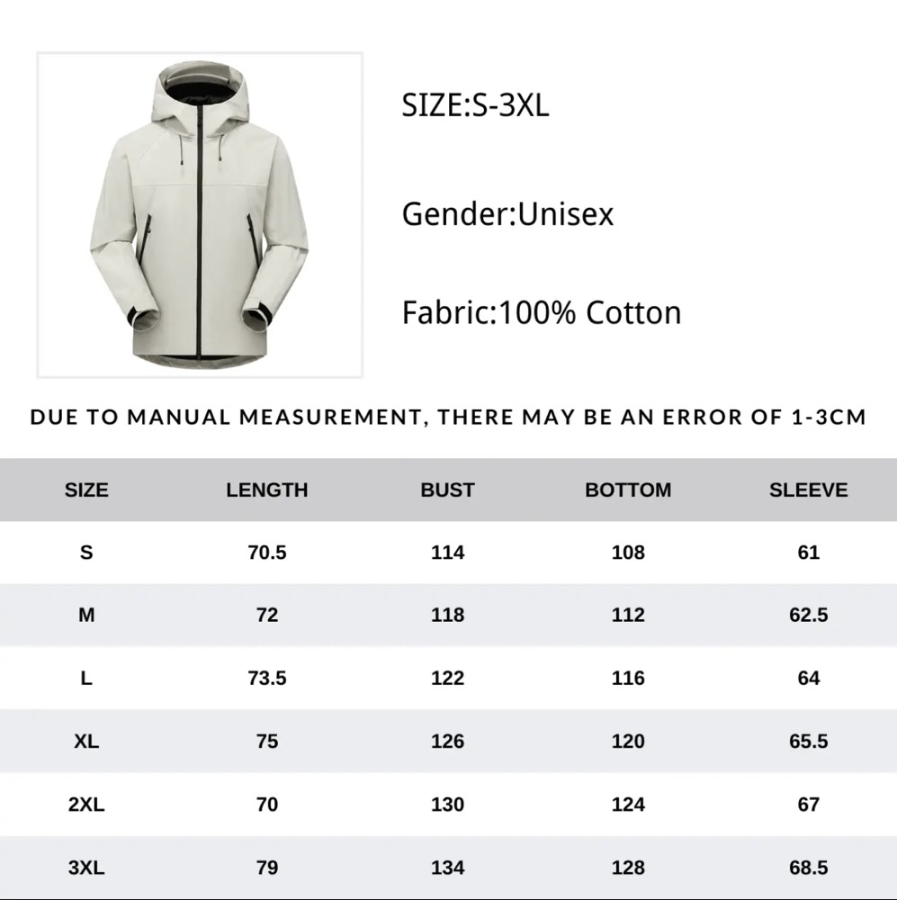 Men's High-performance 3L Hard Shell Waterproof Rain Jacket 2