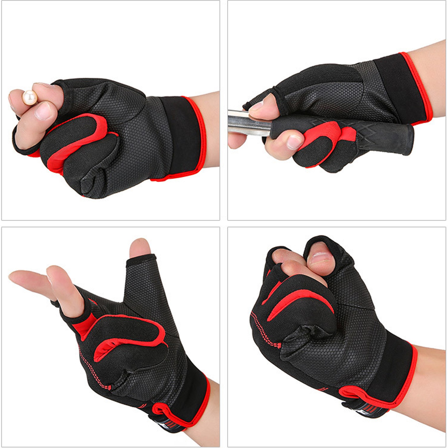 Winter 3-Cut Finger Sleeves Touchscreen Gloves 2