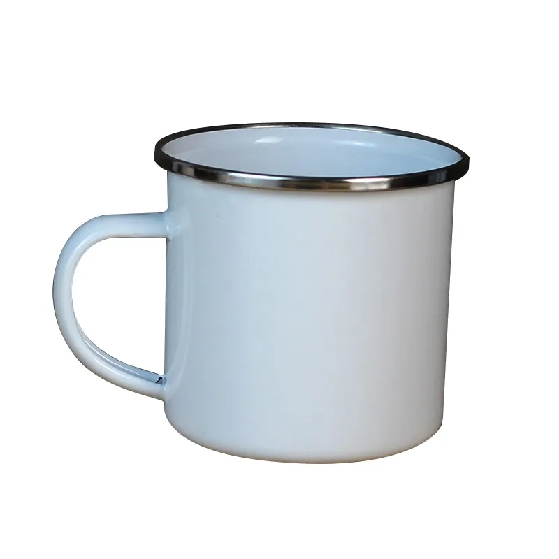 Silver Rim Enamel Mug 2