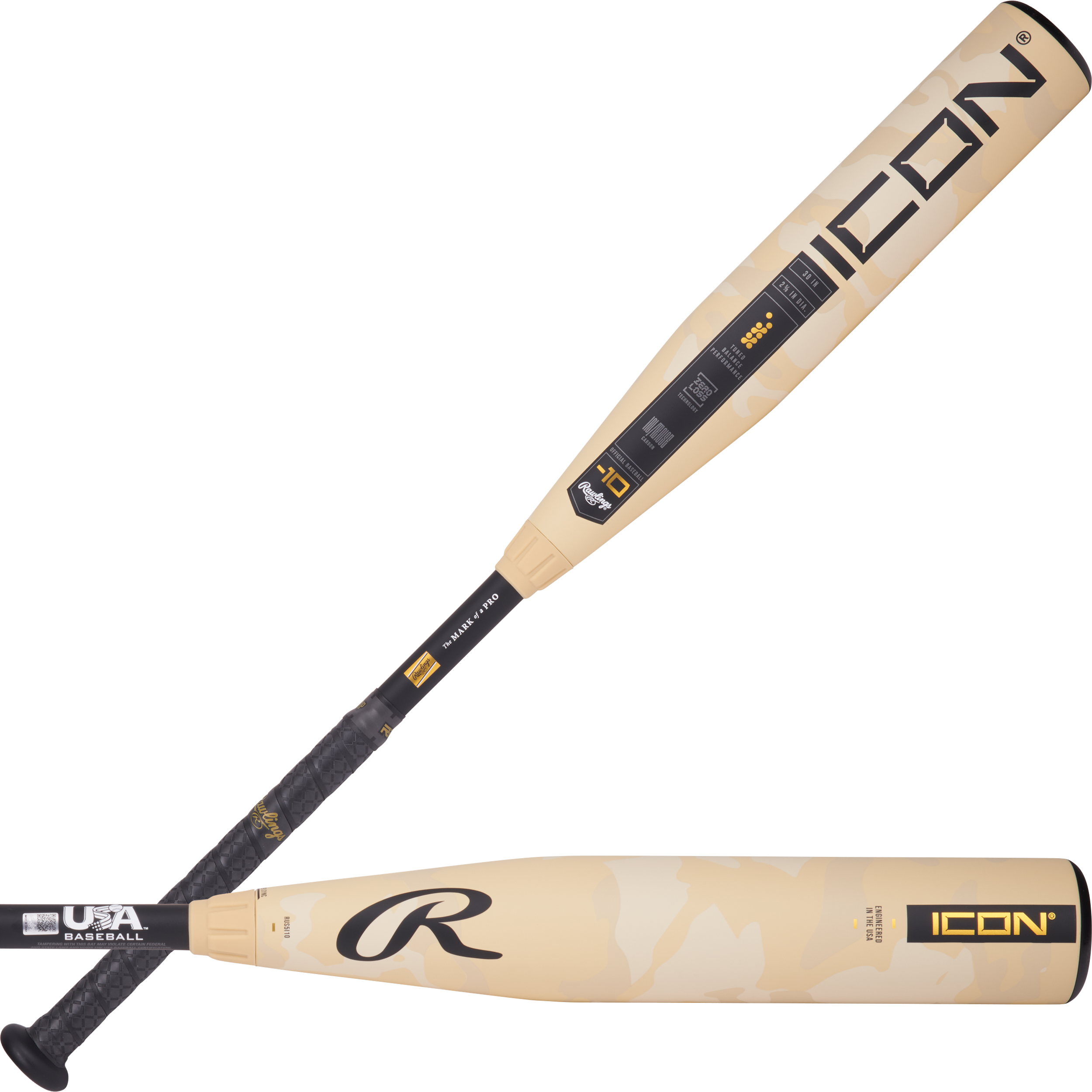 Rawlings Icon USA Bat, -10 2