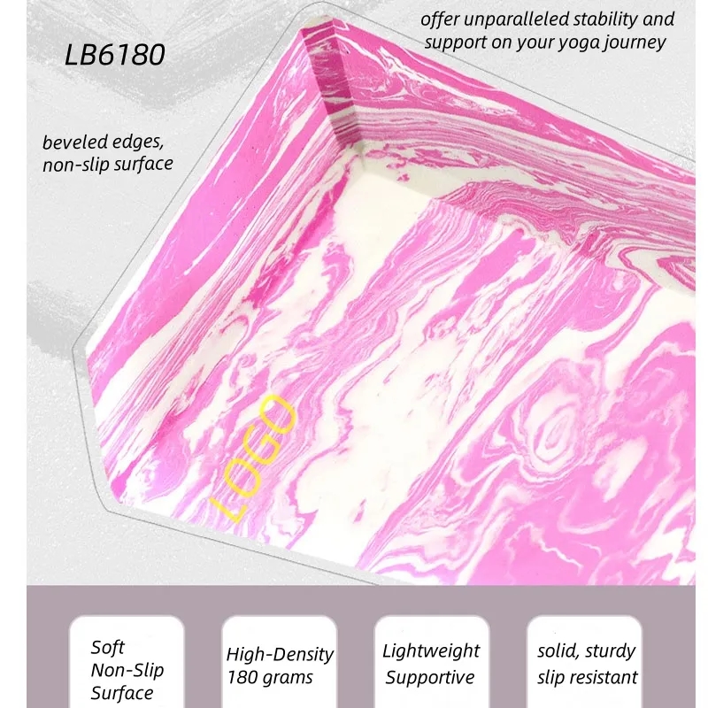 High Density Yoga Bricks Pilates Block Prop 180 Grams 4