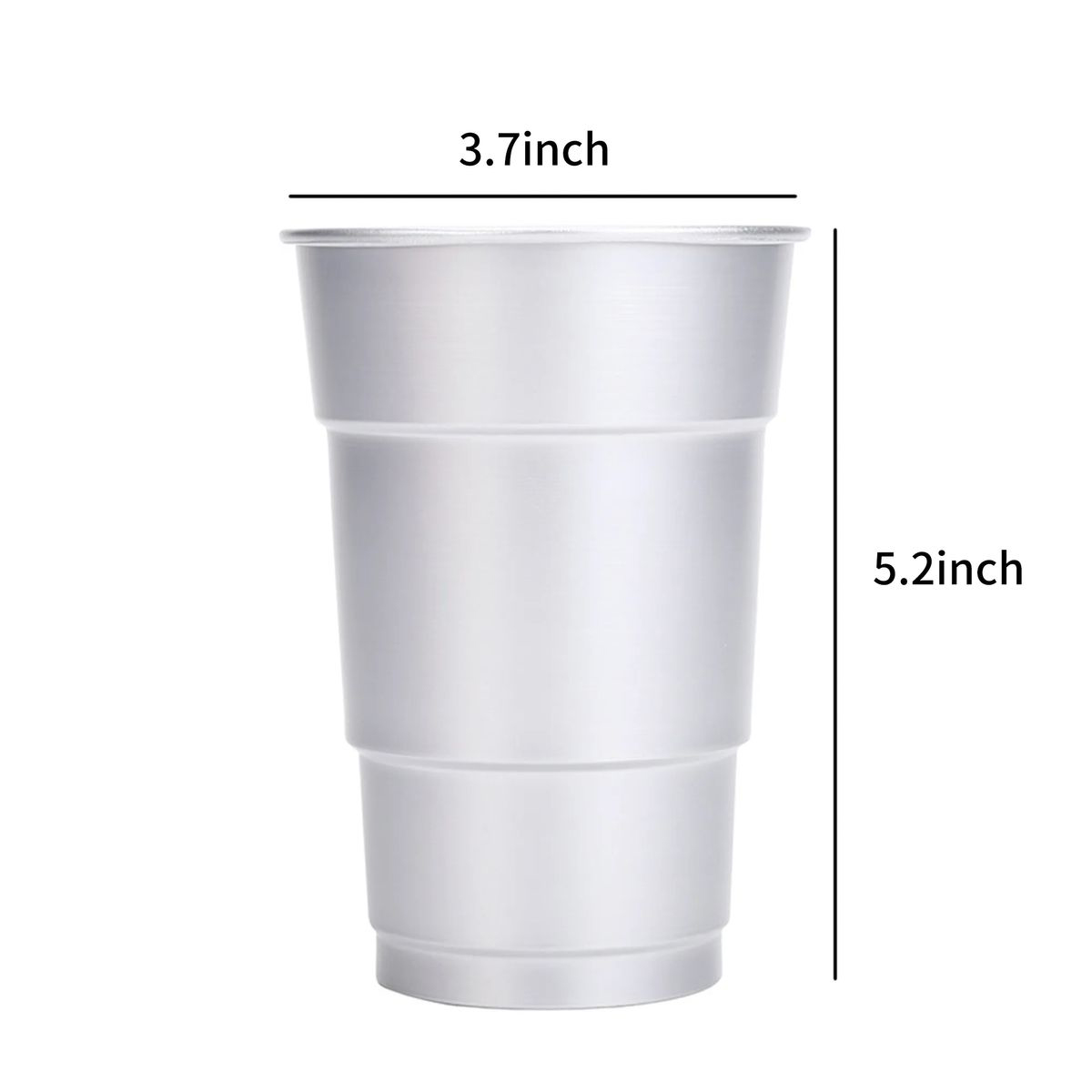 Food Grade Aluminum 16oz Cup For Cold Beverages 6
