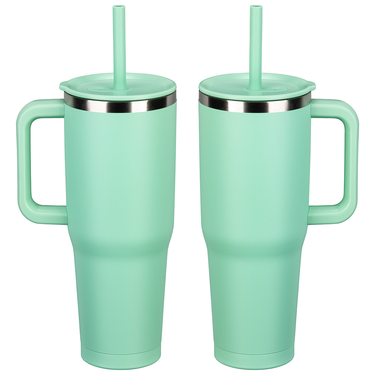 SENSO® Summit 40 oz Insulated Stainless Steel Travel Mug with Press-In Straw Lid 31