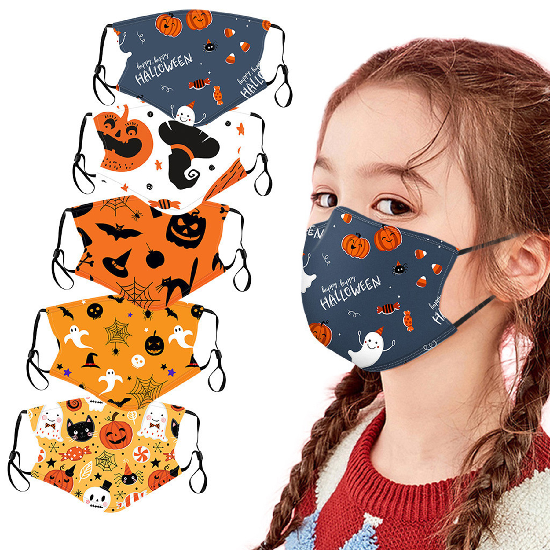 Kid's Halloween Polyester Face Mask 2