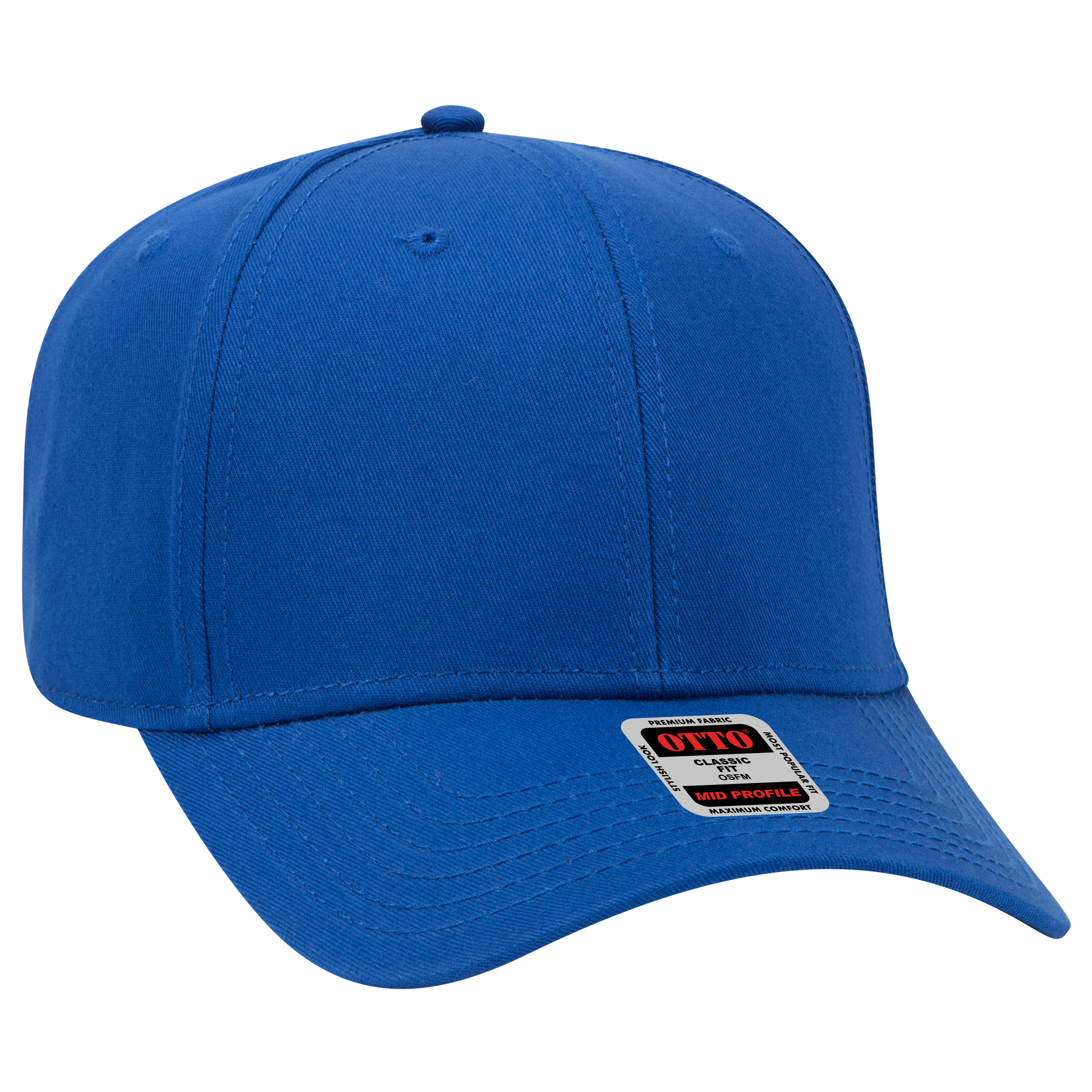OTTO CAP® 6 Panel Mid Profile Baseball Cap 3