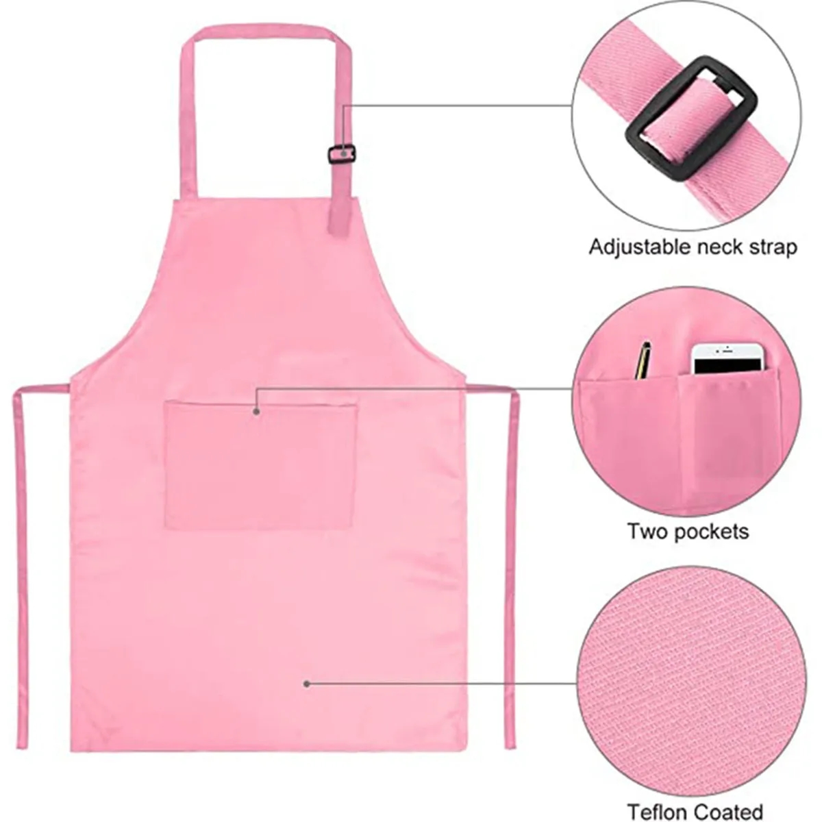 Adjustable Baking DIY Chef Hat Parent-Child Apron Set 2