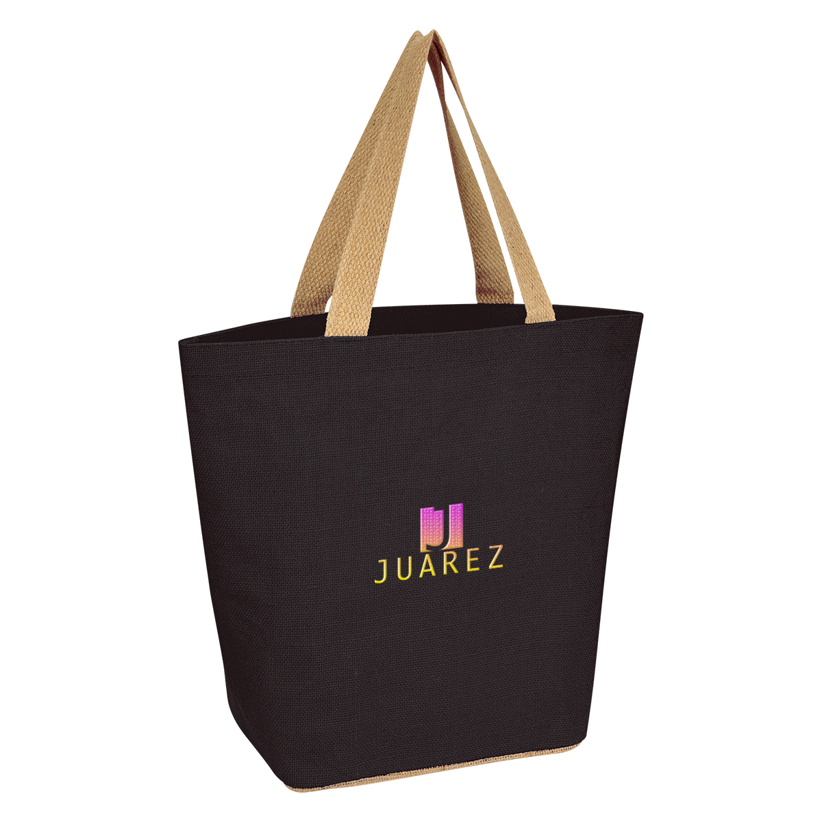 Marketplace Jute Tote Bag, custom tote bag with logo imprint 14