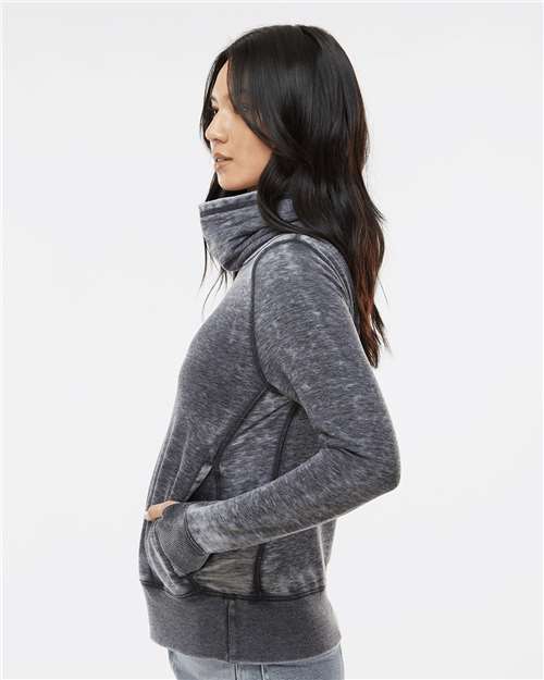 Women's Zen Fleece Cowl Neck Sweatshirt - 8930 12