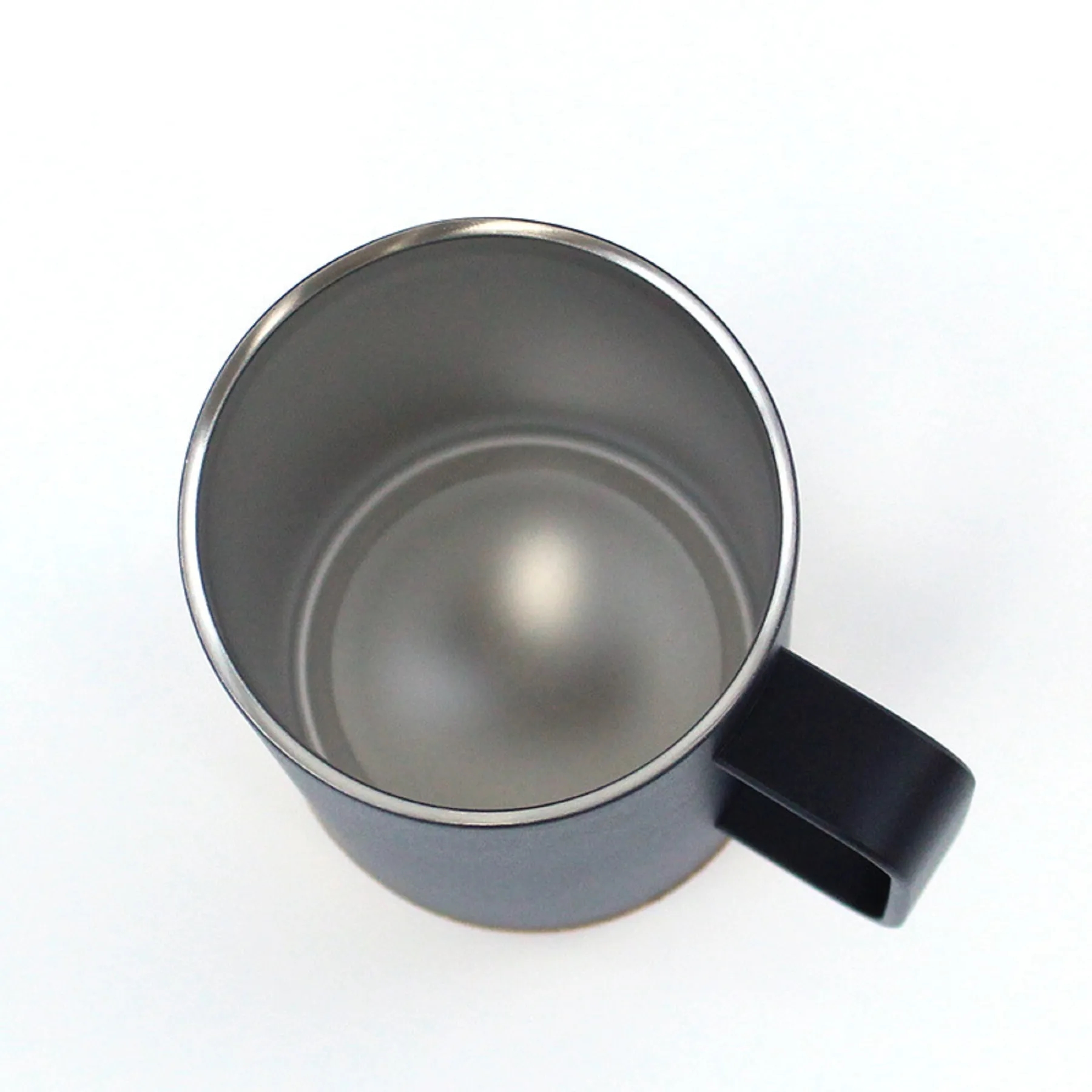 16 Oz. Wood Bottom Stainless Steel Coffee Mug with Handle 3