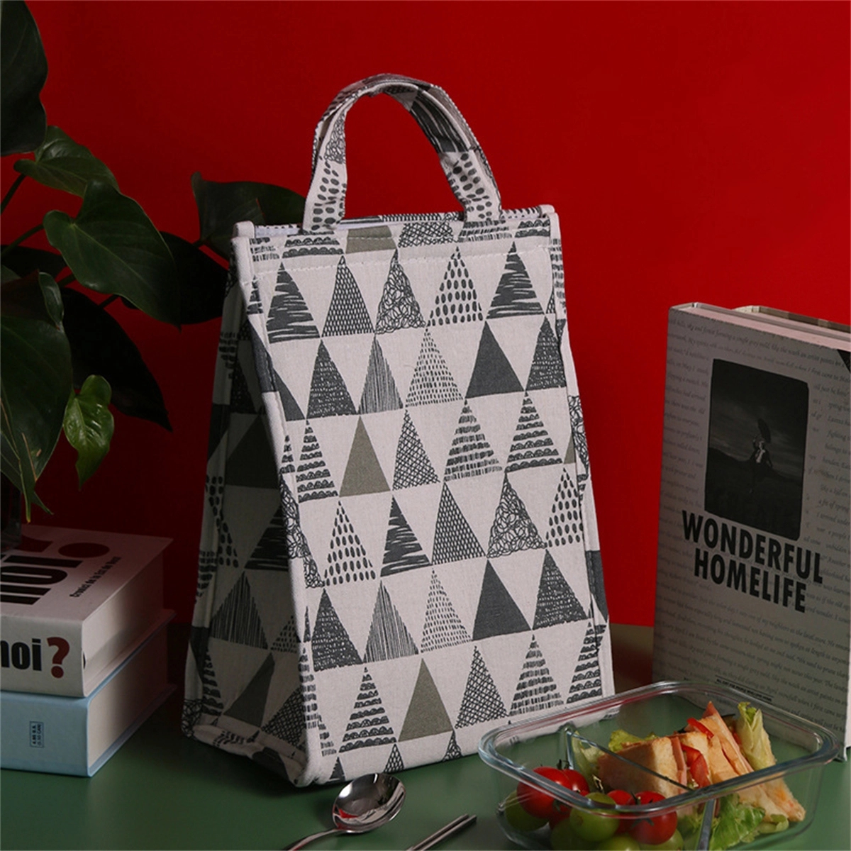Insulated Lunch Bag Tote Handbag 6
