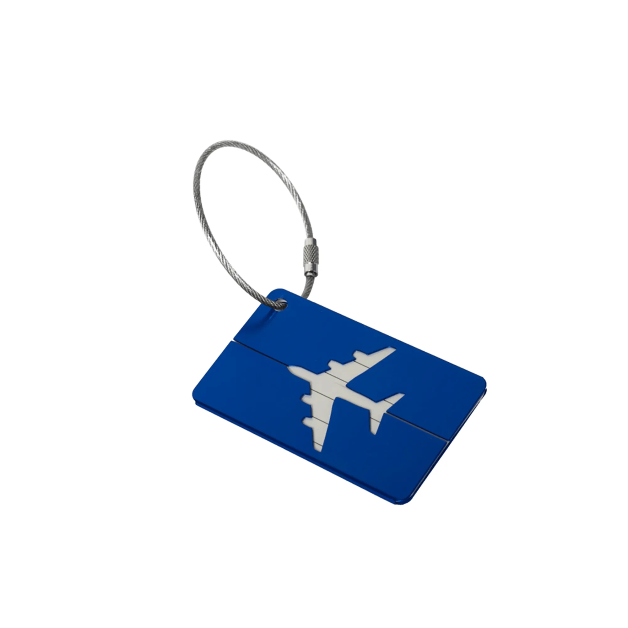 Metal Airplane Luggage Tag for Boarding 3" x 1.7" 3