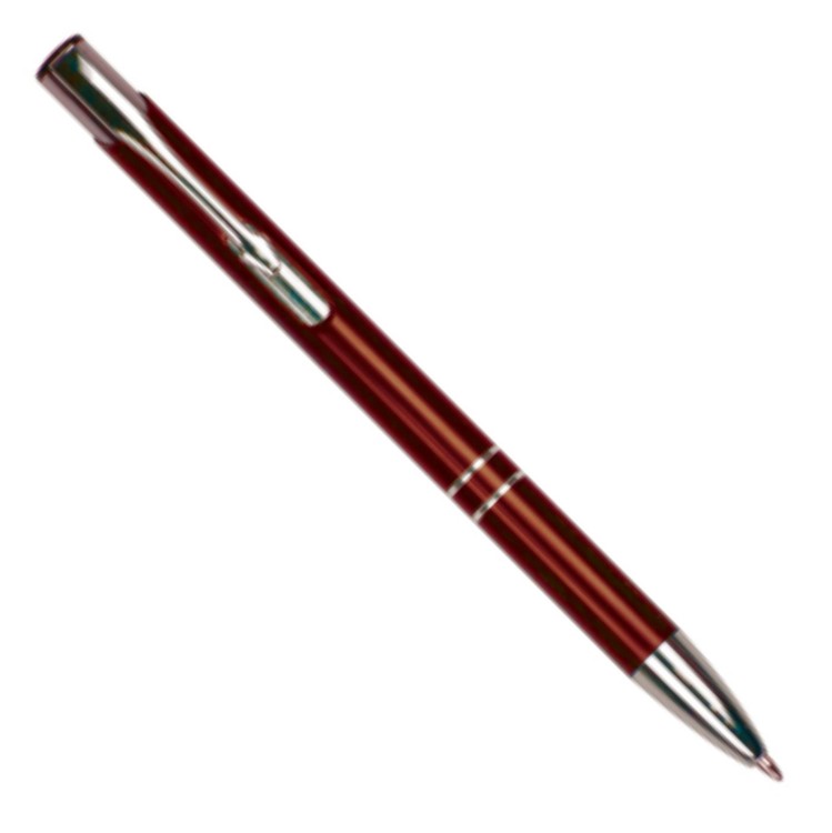 Laser Engraved Burgundy Ball Point Pen 2