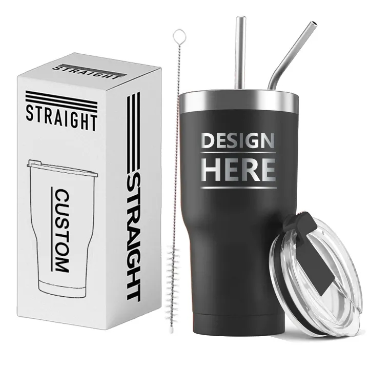 Stainless Steel Insulated Water Bottle with Straws 12