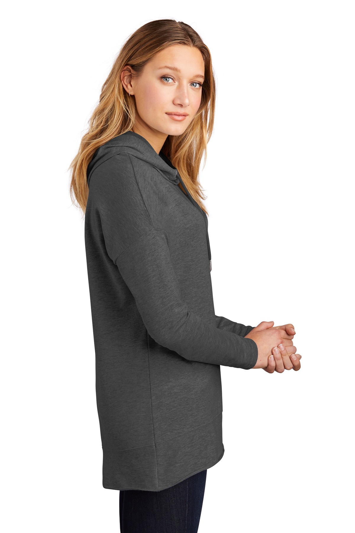 District Women's Featherweight French Terry Hoodie DT671 6