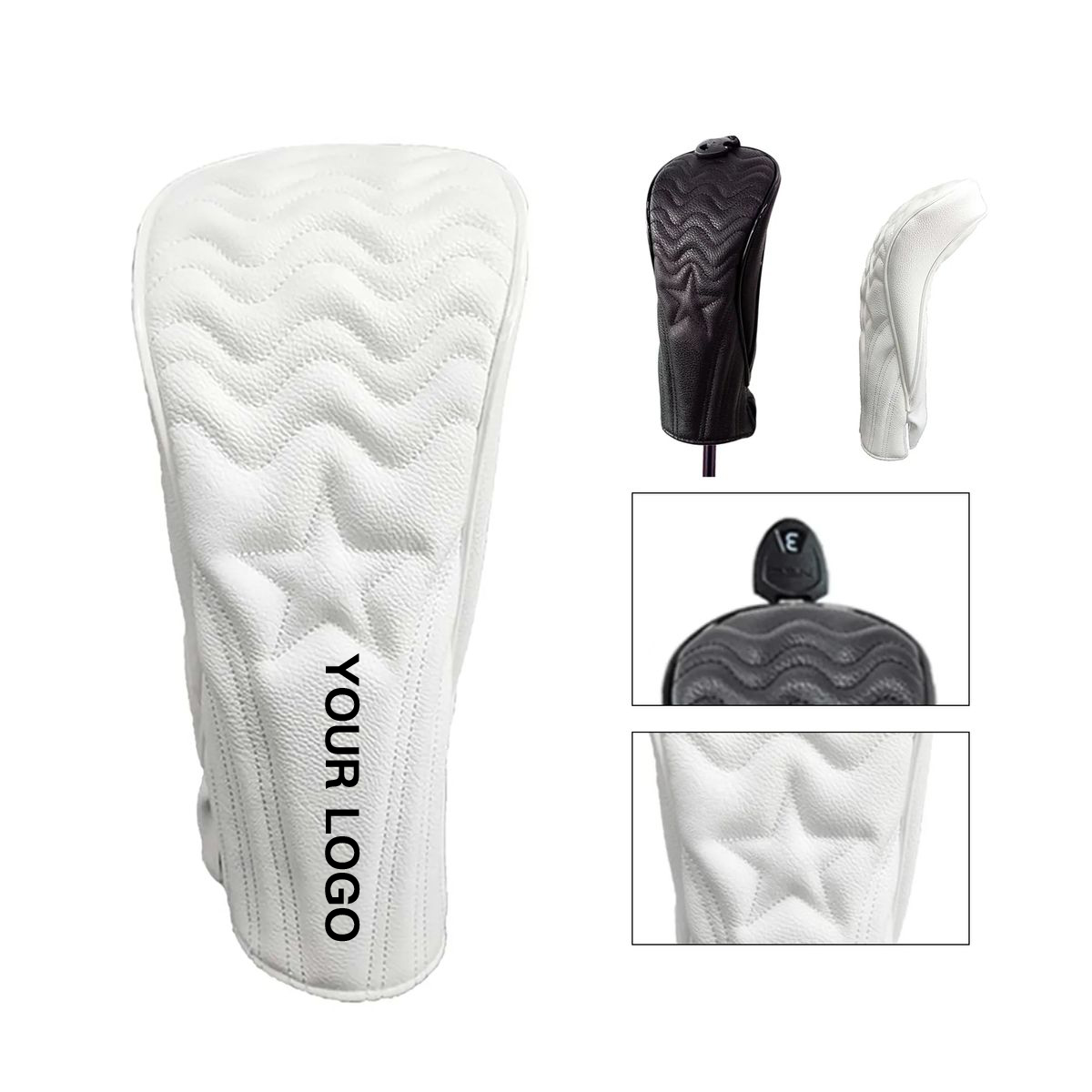Golf Club Protector PU Material with Adjustable Size 2