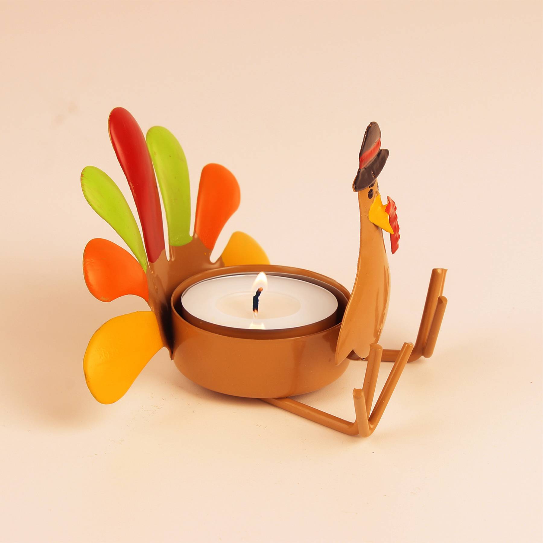 Thanksgiving Turkey Tealight Candle Holder 7