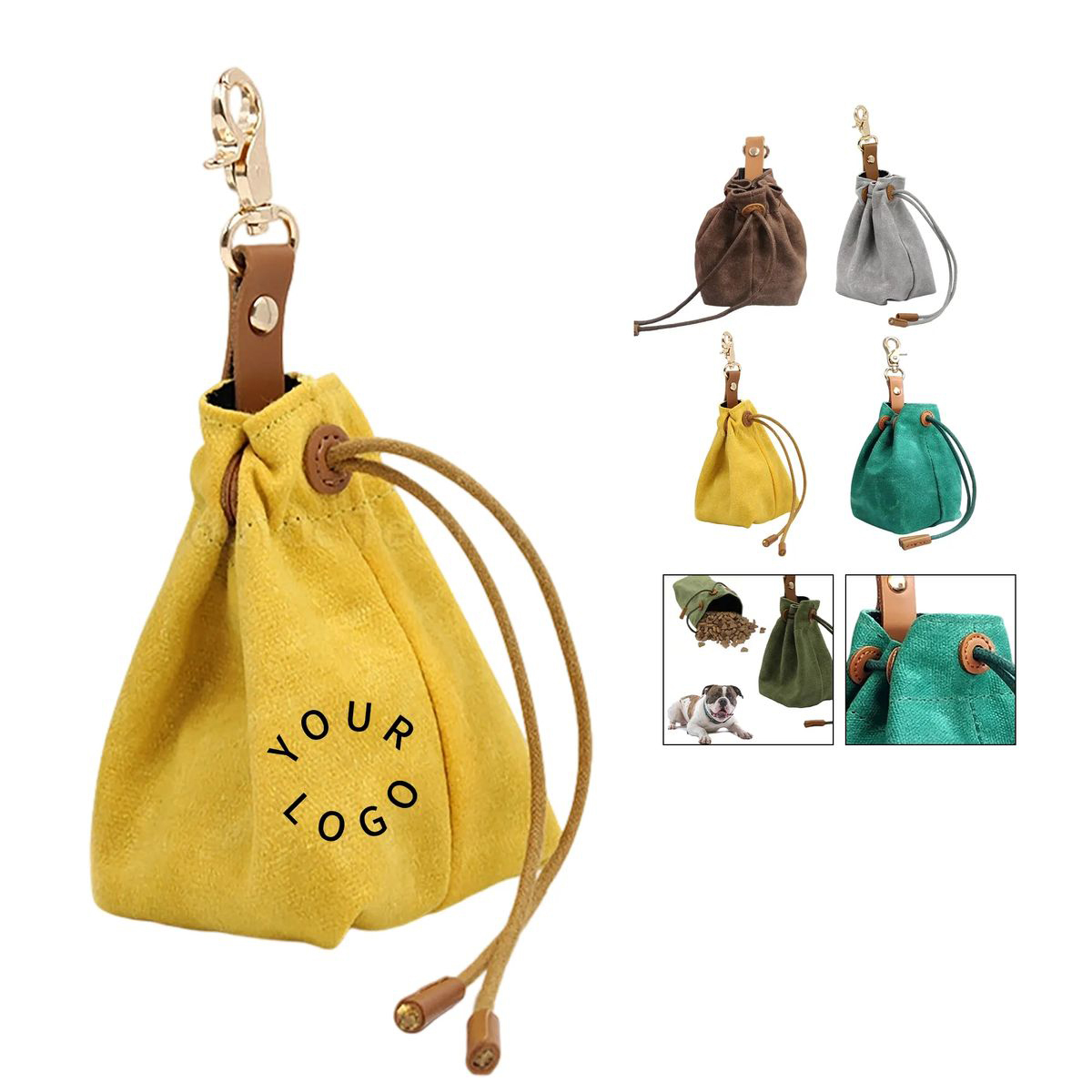 Portable Felt Pet Pouch for Snacks and Training 5