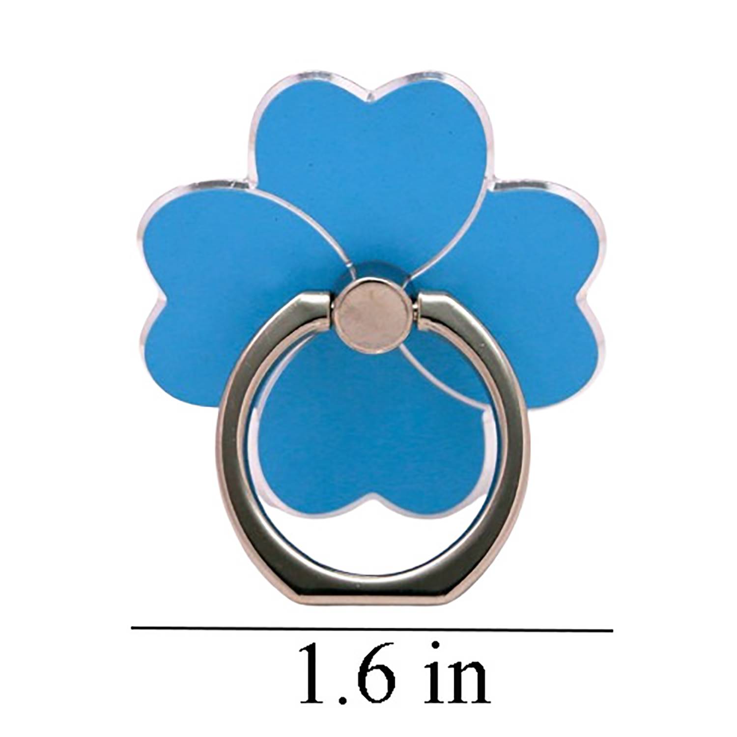 Metal 4-Leaf Clover 360 Degree Rotating Phone Ring Stand 3