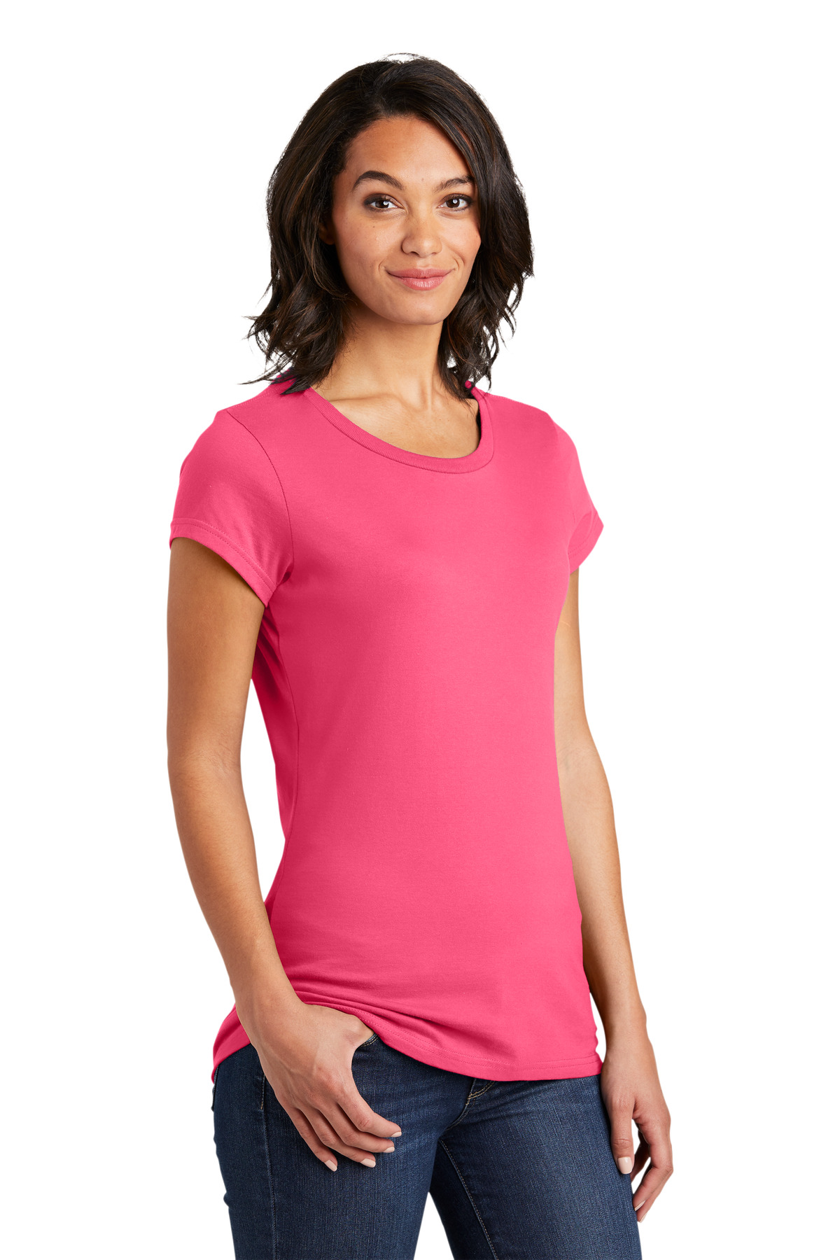 District Women's Fitted Very Important Tee . DT6001 111
