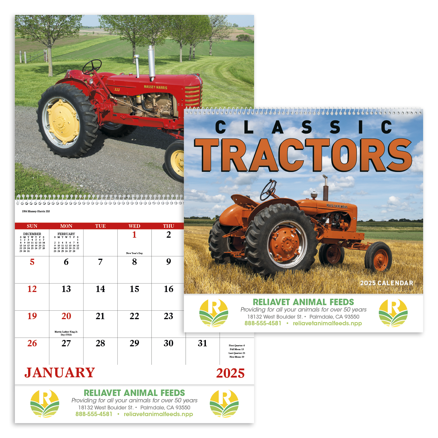 Good Value™ Classic Tractor - Spiral Calendar 7