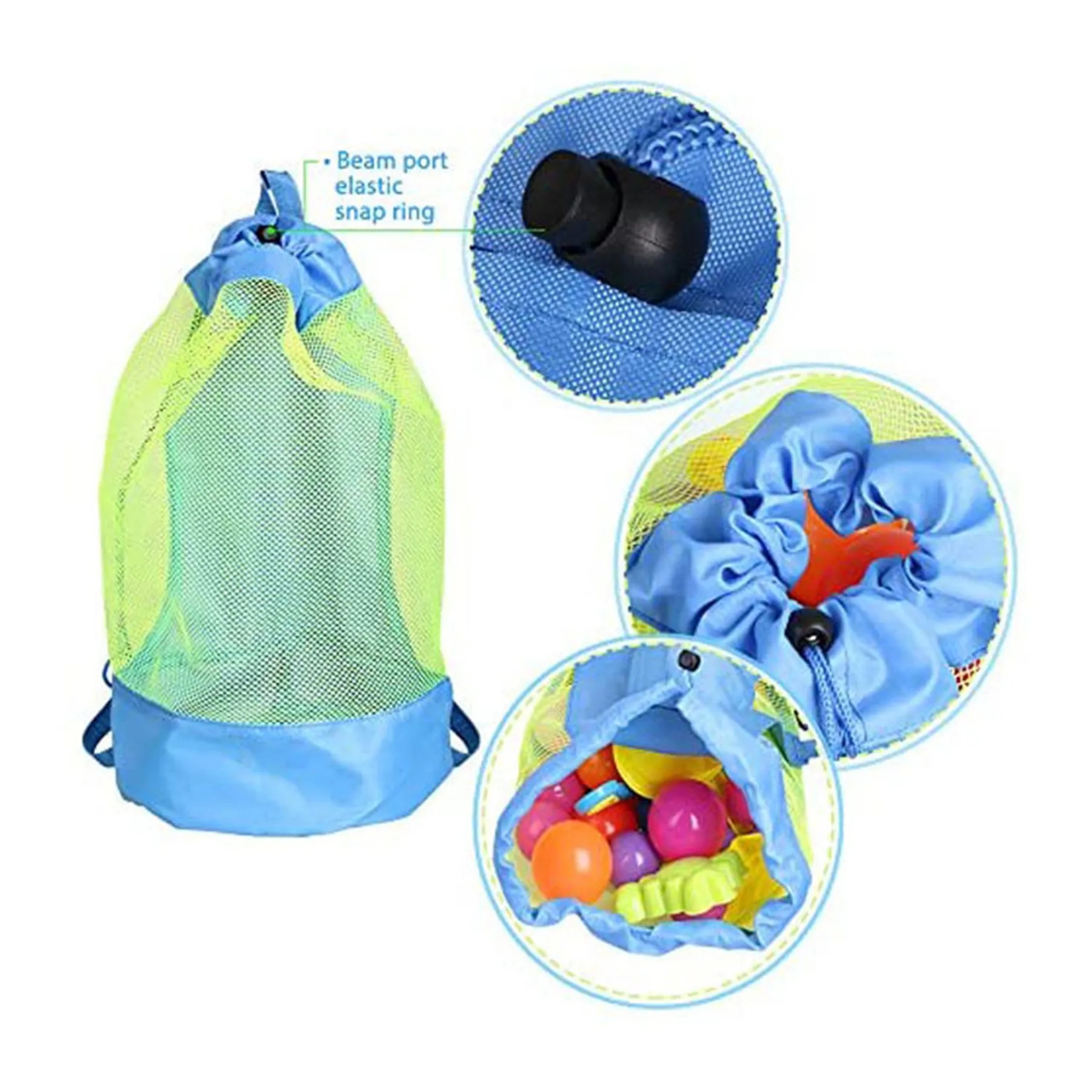 Polyester Shoulder Storage Beach Bag 6