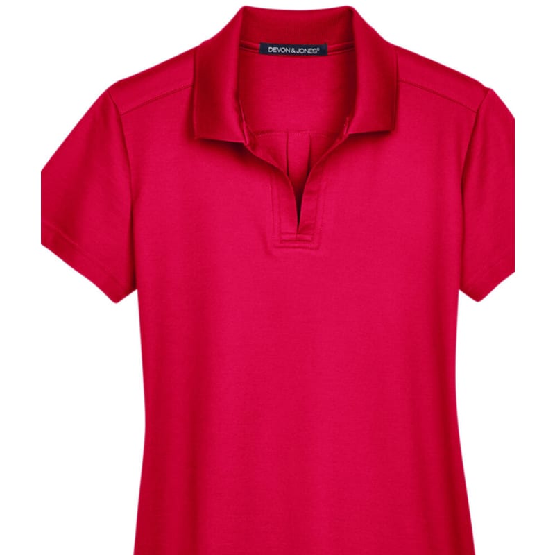 Devon & Jones CrownLux Performance™ Ladies' Plaited Polo 25