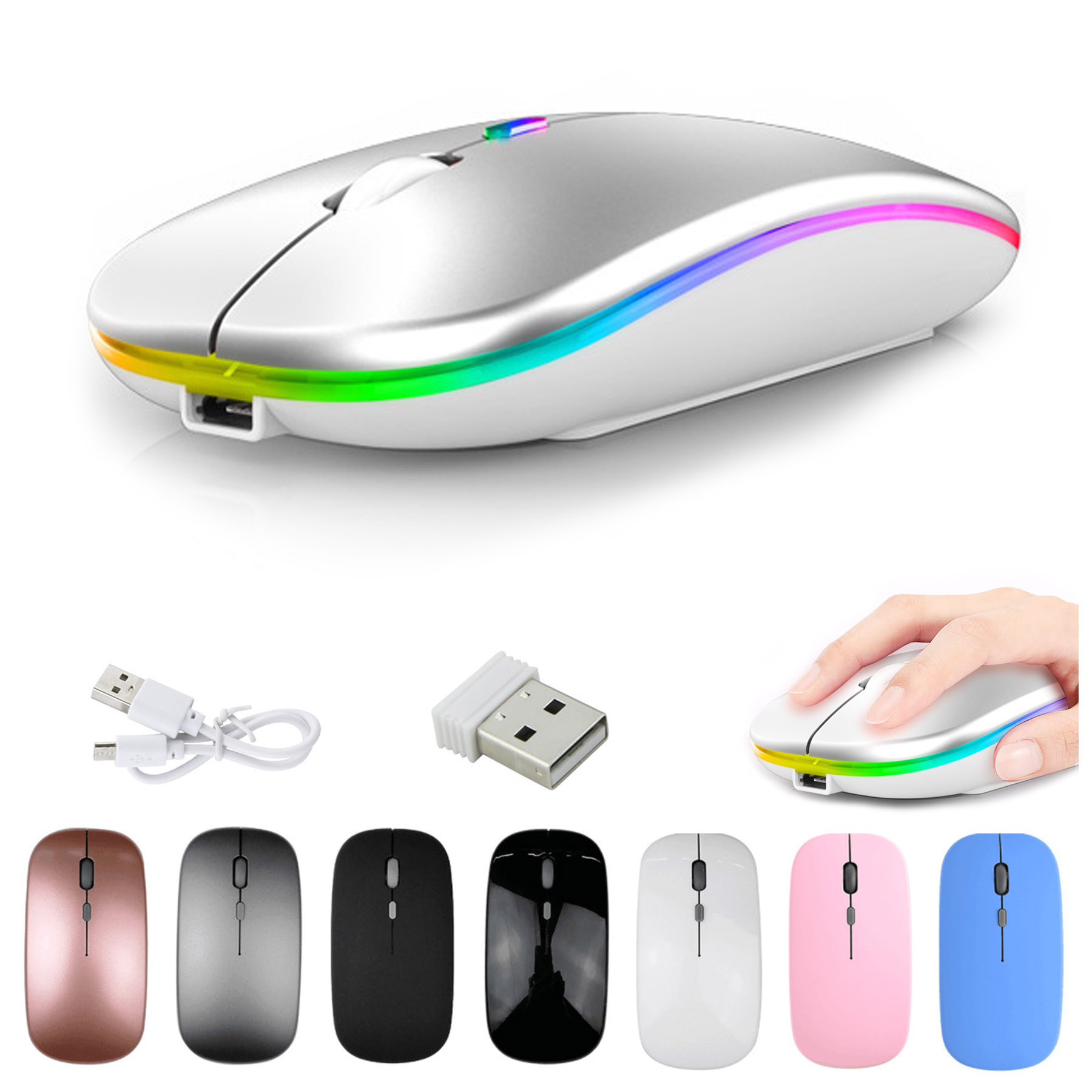 2.4GHz Wireless Lighting Color Change Mouse 2