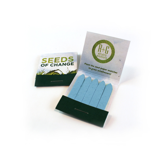 Small Seed Paper Matchbook, Double-Sided 2