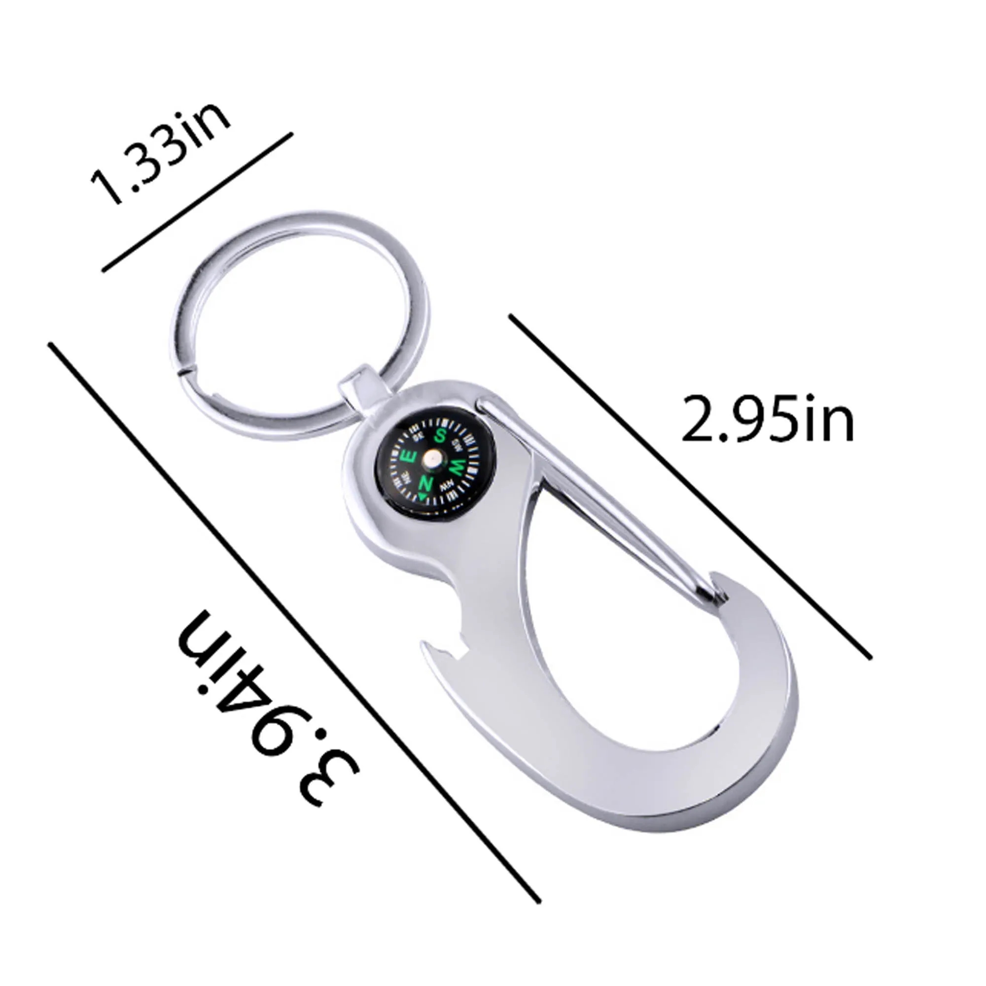 Multifunction Compass Key Chains Bottle Opener 3