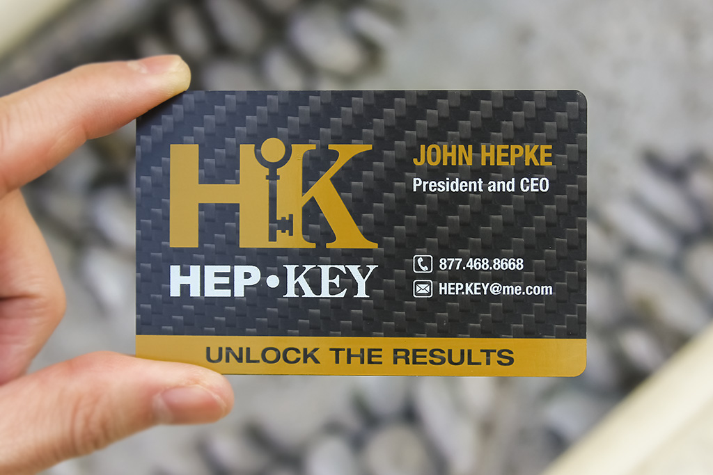 Carbon Fiber Business Cards, custom desk accessory with logo imprint 12