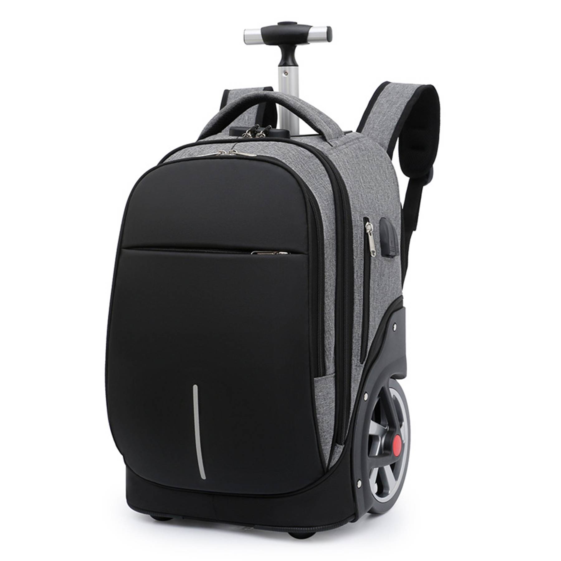 Oxford Rolling with 4 Wheels Travel Backpack Duffel bag Men 4