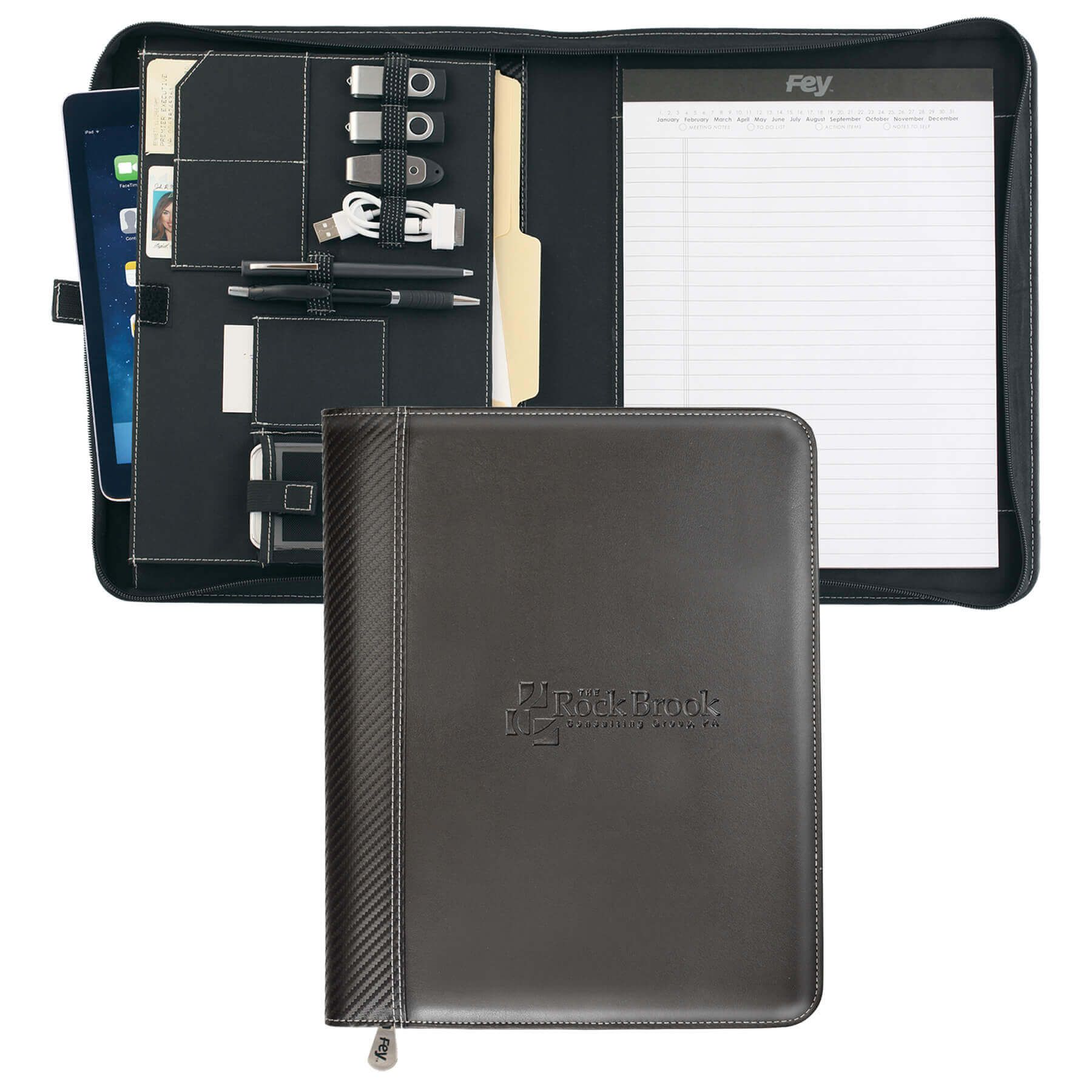Carbon Fiber Zippered TechFolio 2