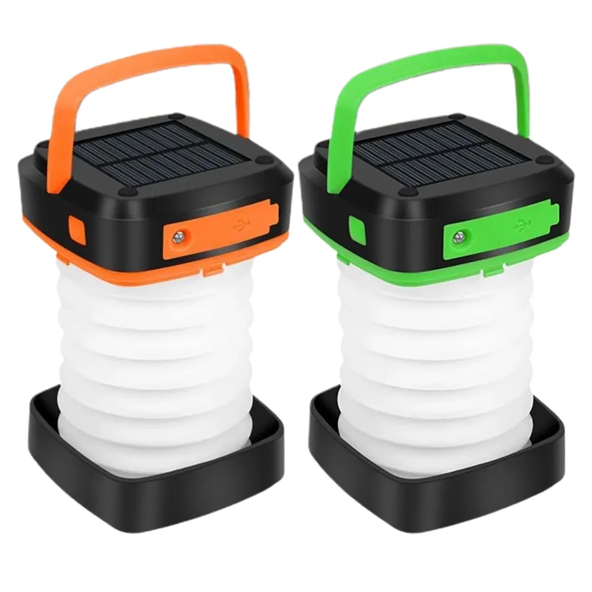 Collapsible LED Solar Lantern Rechargeable Emergency Light 4