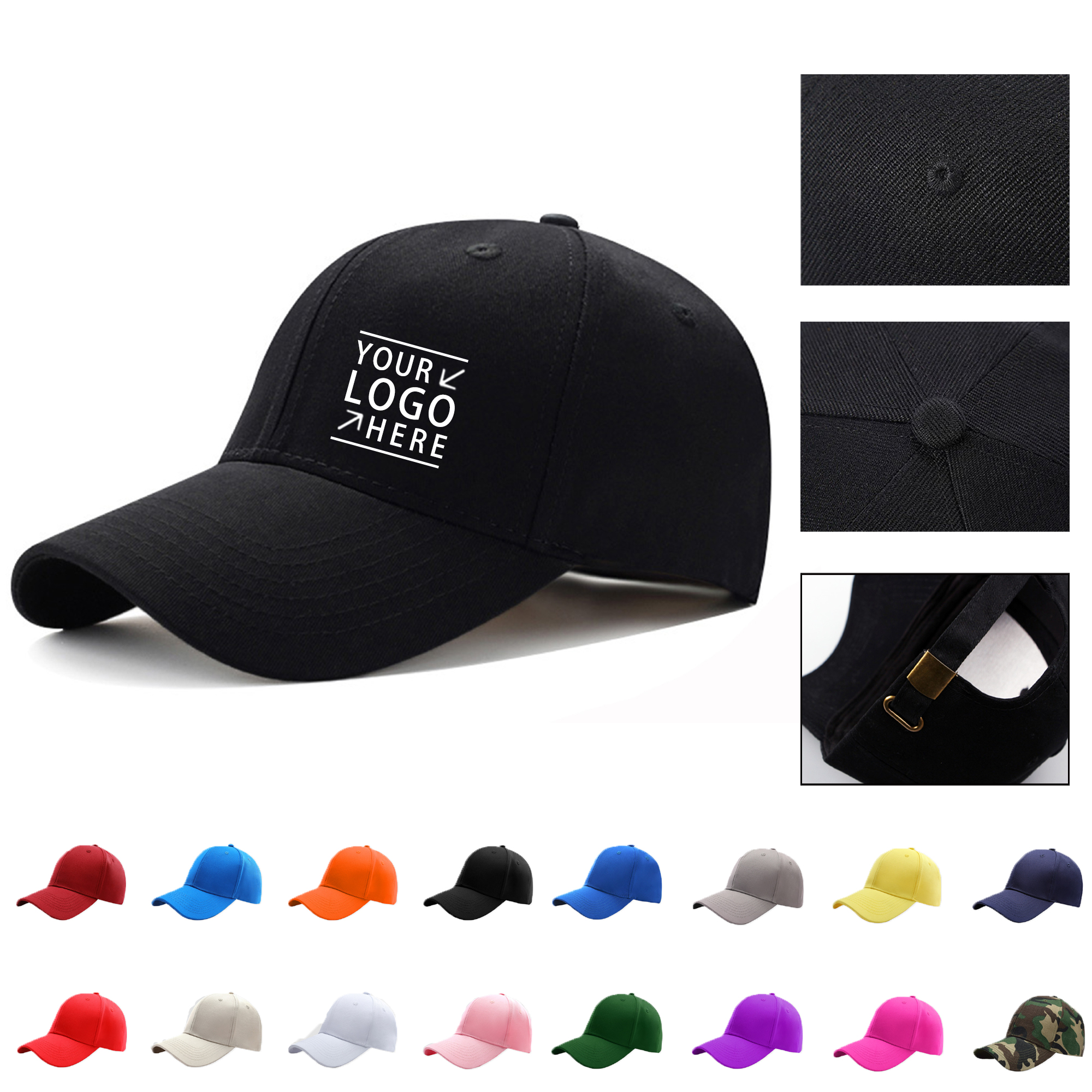 6 Panel Baseball Cap 2
