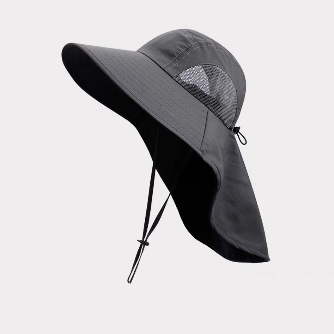 Wide Brim Sun Hat with Neck Flap 6
