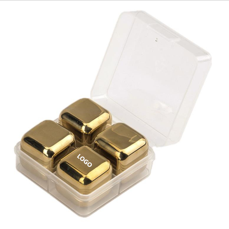 4 In 1 Case Gold Whiskey Cubes 3
