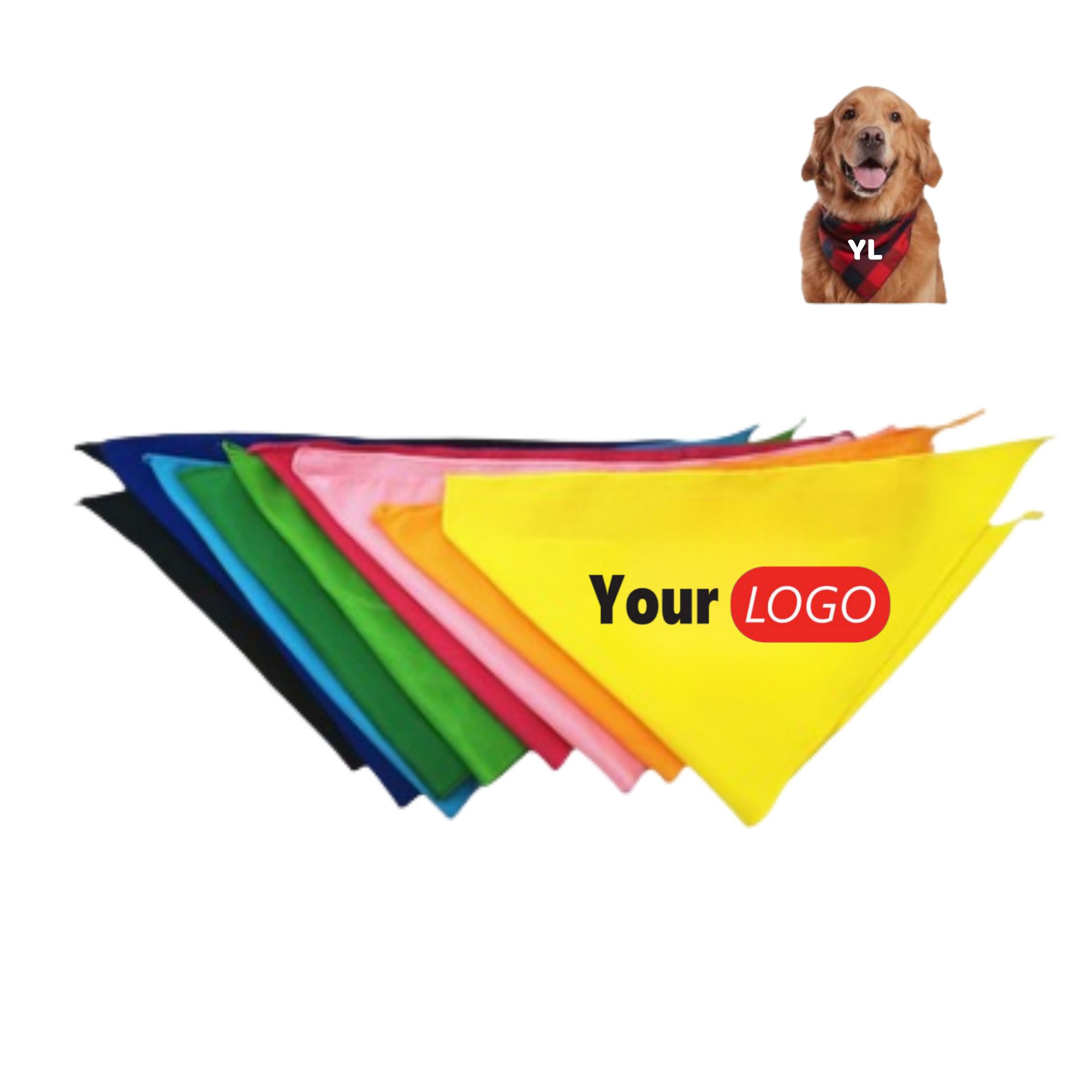 Medium To Large Dogs Triangle Pet Bandana 2