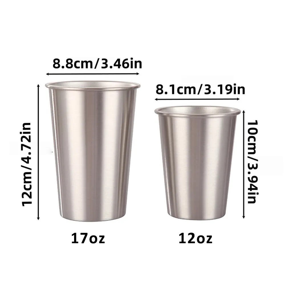 Stackable 304 Stainless Steel Camping Cup Set 10