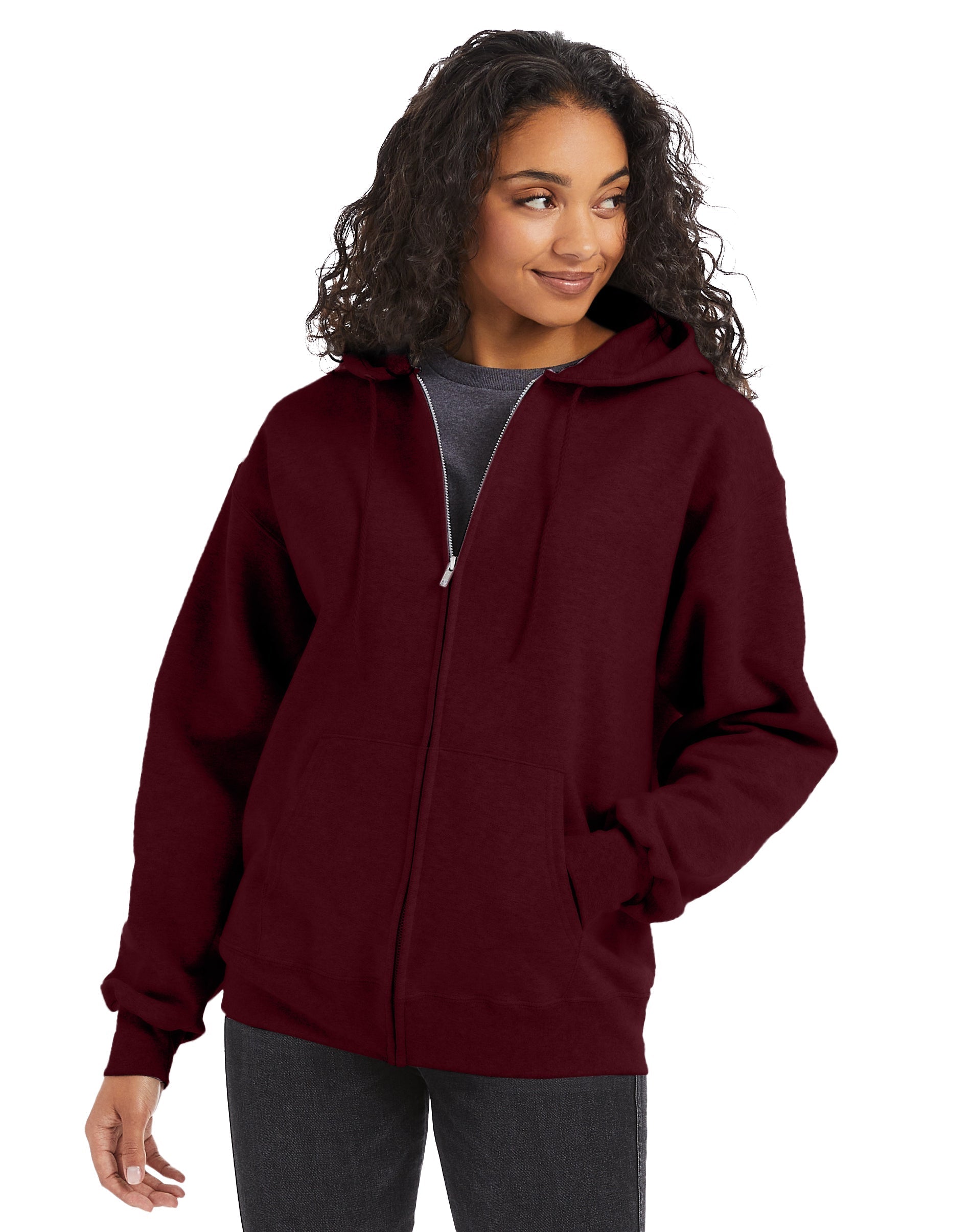 Hanes Ultimate Cotton® Full-Zip Fleece Hoodie 9