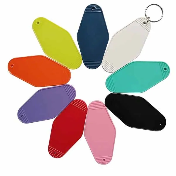 Plastic Hotel Key Tag Motel Keychain 7