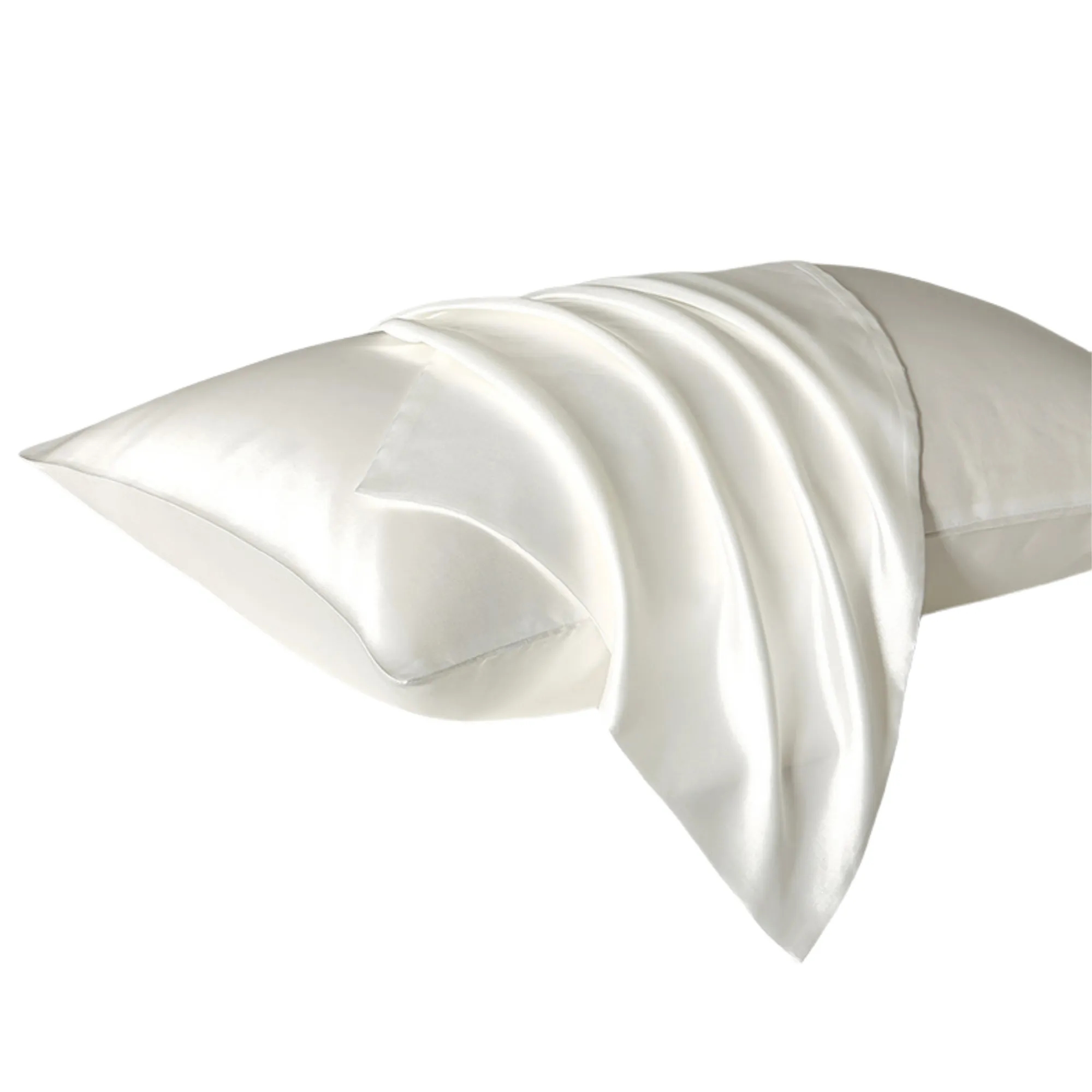 2-Pack Summer Washed Ice Silk Pillowcases 11