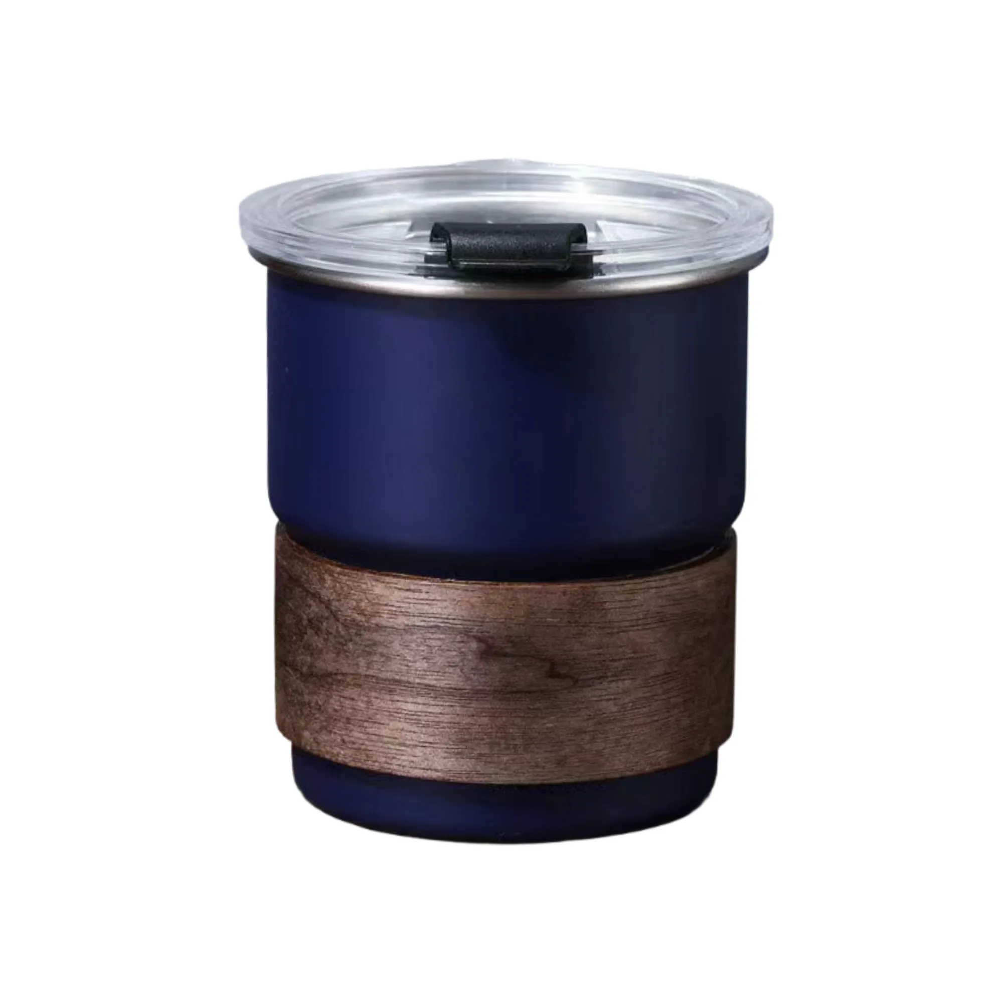 304 Stainless Steel Coffee Cup With Wooden Cup Sleeve 3